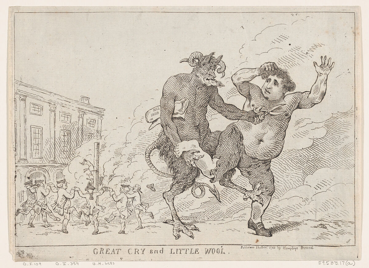 Great Cry and Little Wool, Thomas Rowlandson (British, London 1757–1827 London), Etching 