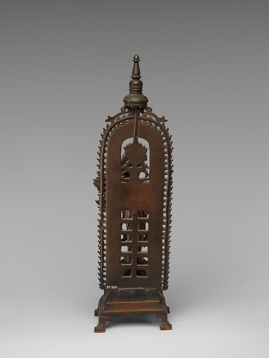 Bodhisattva  Avalokiteshvara (Guanyin), Leaded brass with pigment, lost-wax cast, Tibet