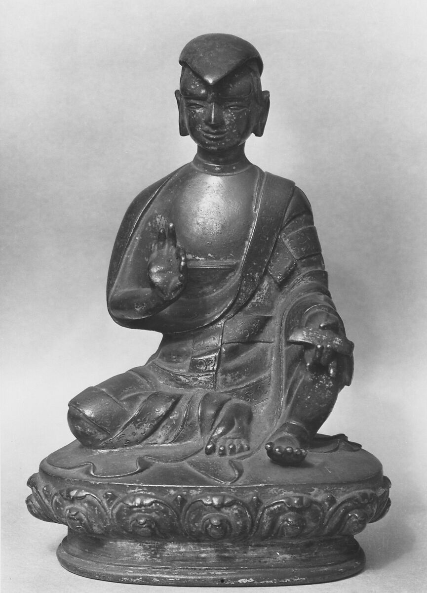 Seated Figure, Gilt bronze, Tibet 