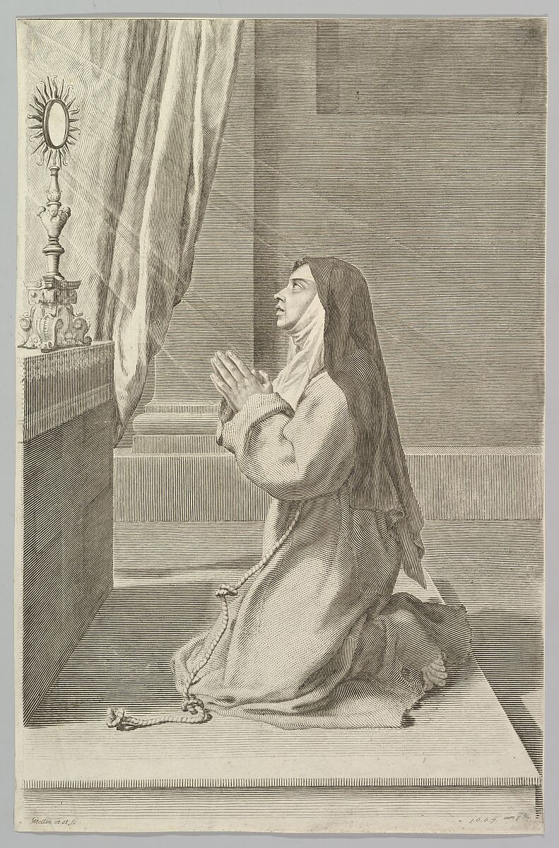 St. Claire, Claude Mellan (French, Abbeville 1598–1688 Paris), Engraving 