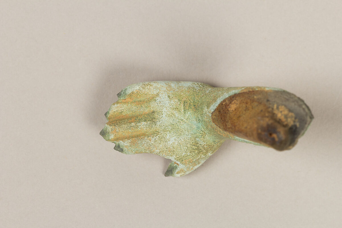 Fragment of a Forearm and Hand in Abhayamudra, Bronze, Indonesia (Kalimantan)