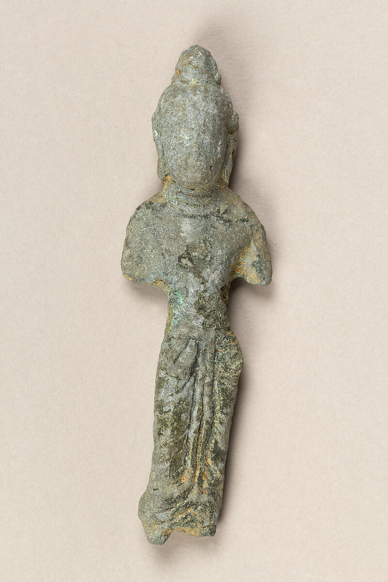 Fragment of a Standing Bodhisattva, Bronze, Indonesia (Kalimantan) 