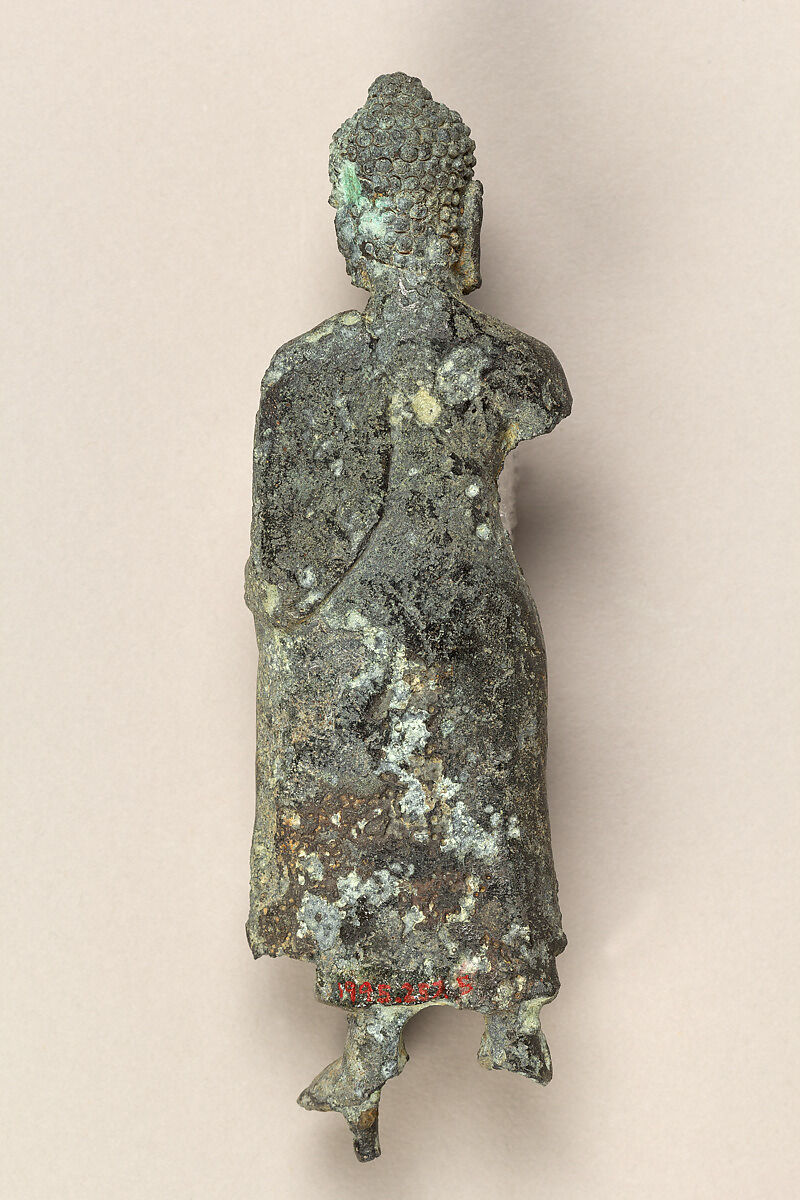 Fragment of a Standing Buddha, Bronze, Indonesia (Kalimantan)