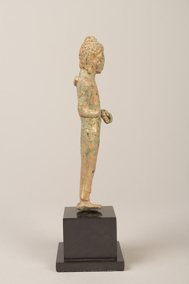Fragment of a Small Standing Buddha, Bronze, Indonesia (Kalimantan)
