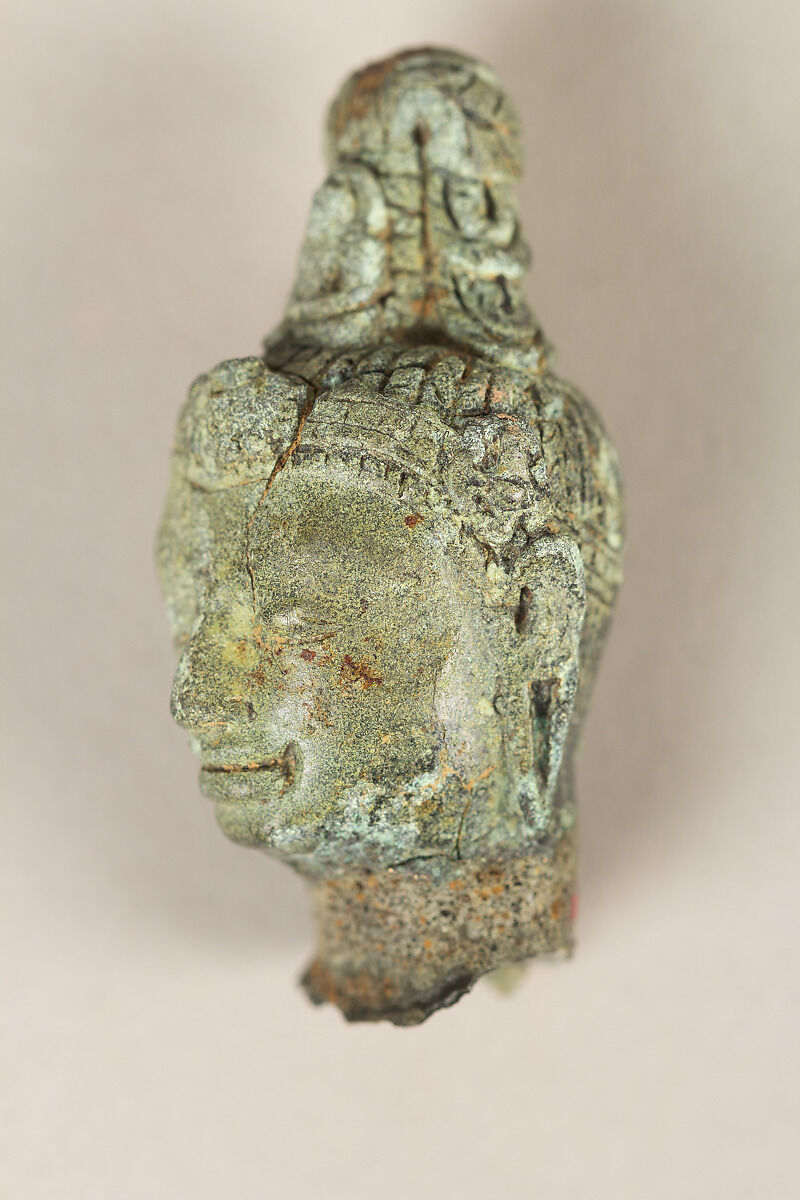 Fragment of a Head of Avalokiteshvara, Bronze, Indonesia (Kalimantan)