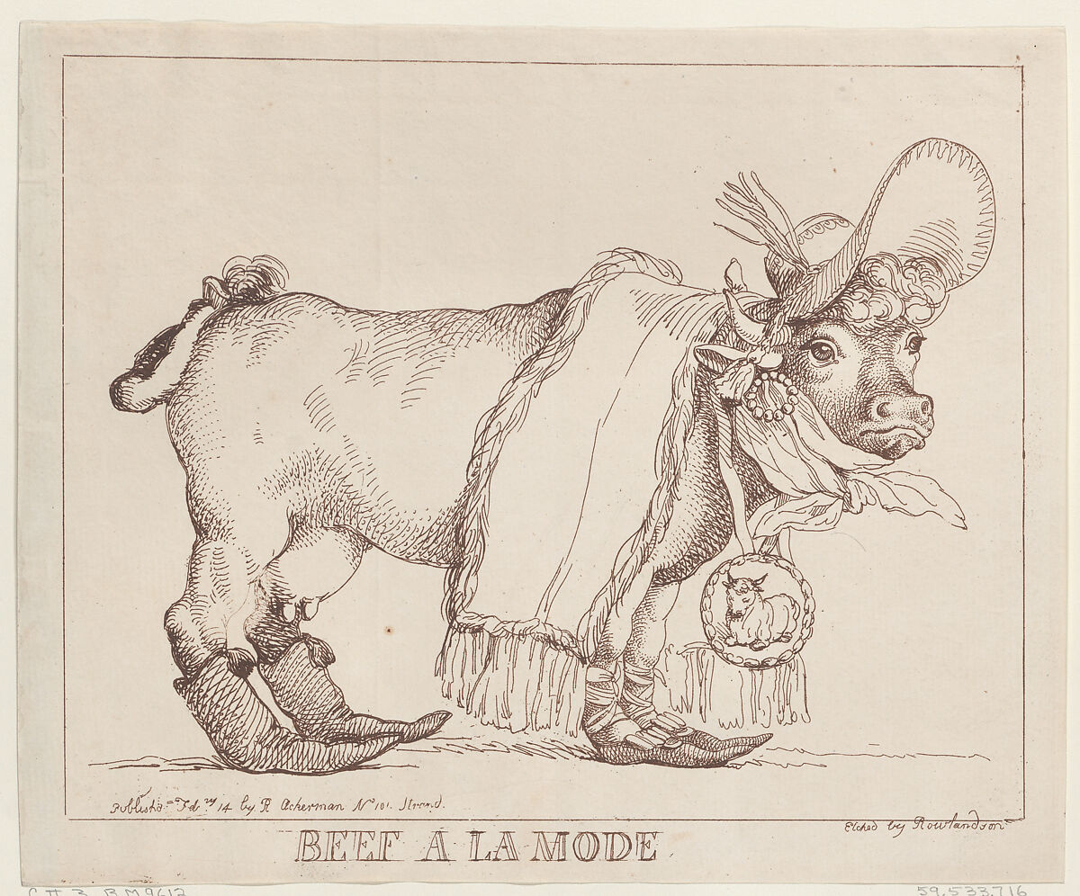 Beef à la Mode, Thomas Rowlandson (British, London 1757–1827 London), Etching 