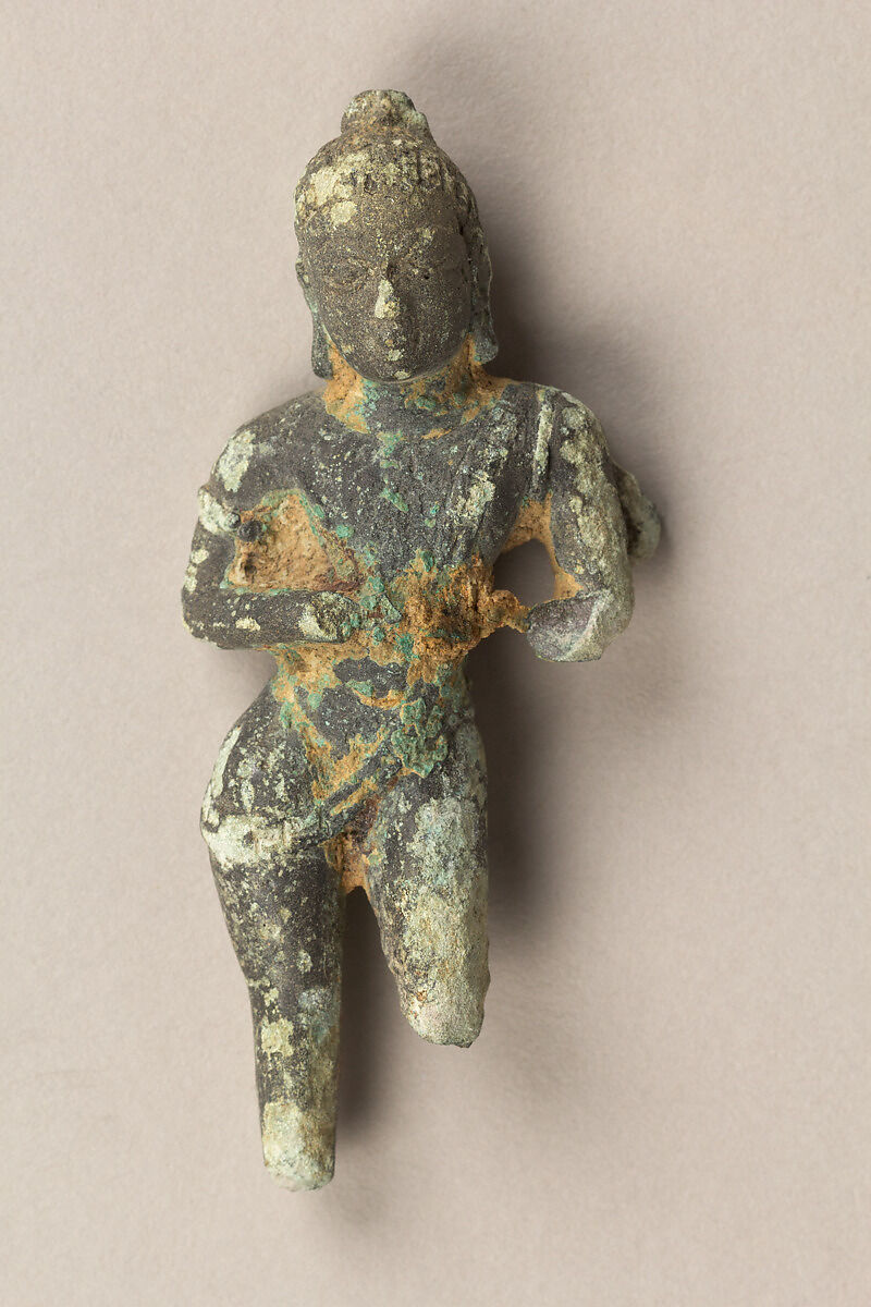 Fragment of a Standing Deity(?), Bronze, Indonesia (Kalimantan) 