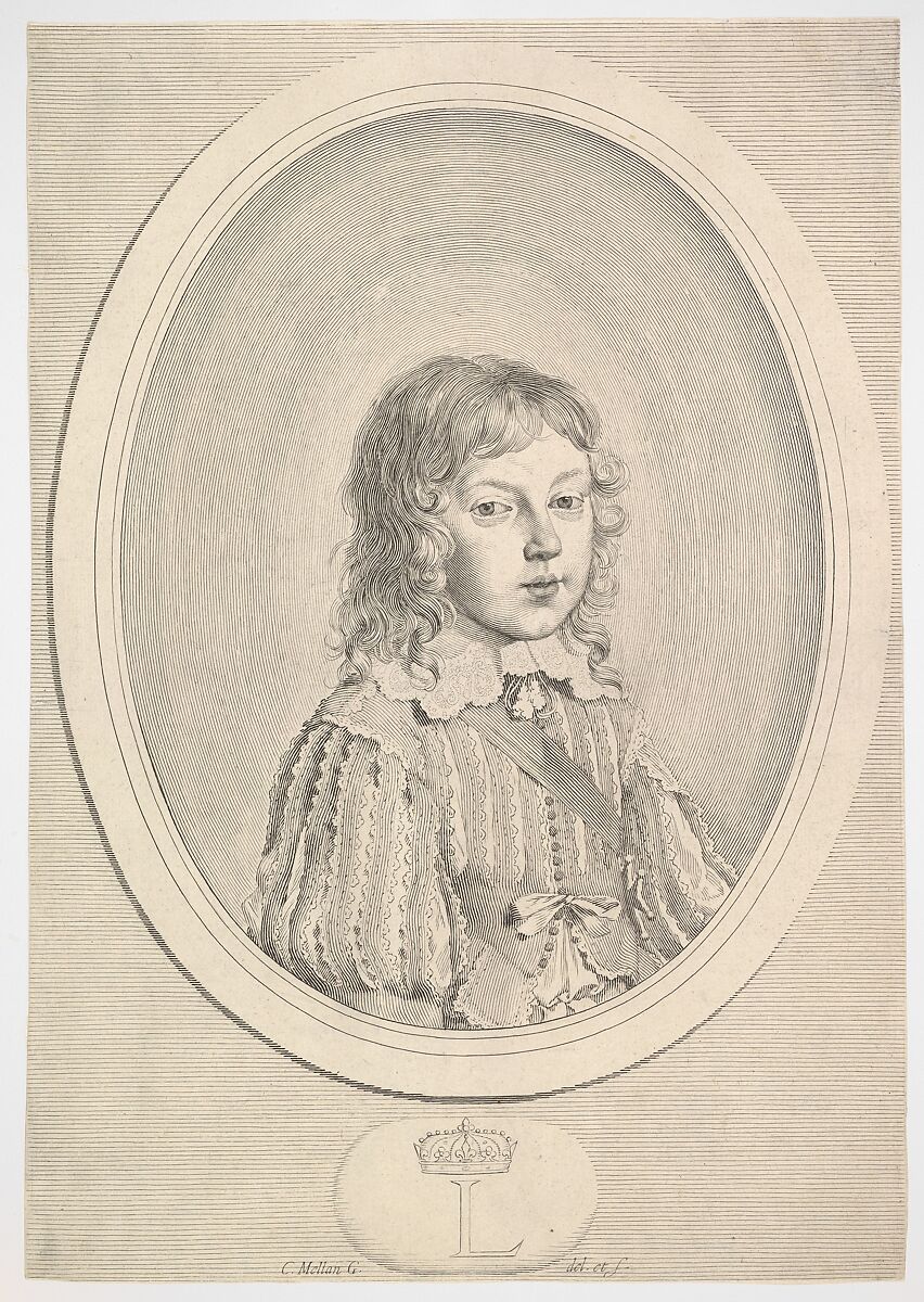 Louis XIV as a Child, Claude Mellan (French, Abbeville 1598–1688 Paris), Engraving 