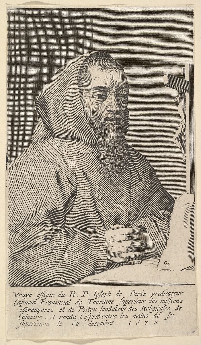 François Le Clerc Du Tremblay, dit le Père Joseph, Claude Mellan (French, Abbeville 1598–1688 Paris), Engraving 