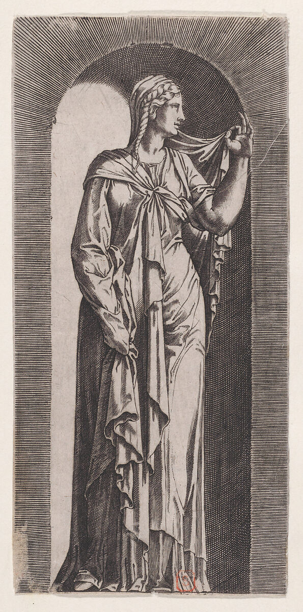 Sibyl, Lambert Suavius (Netherlandish, ca. 1510–by 1576), Engraving 