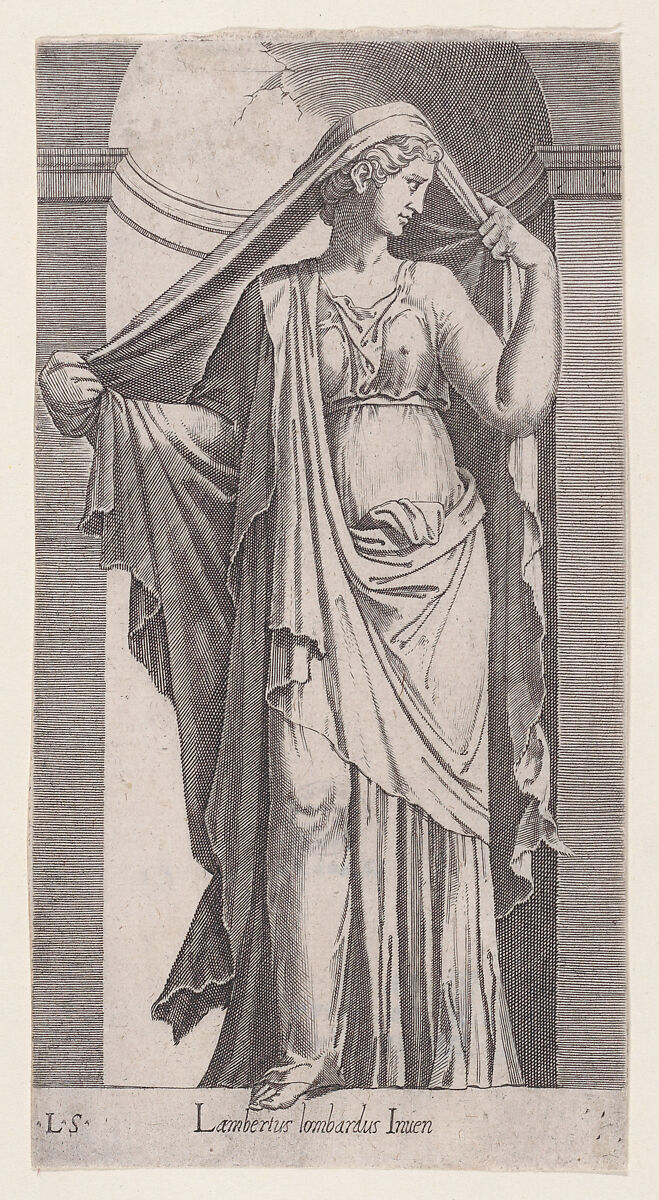 Sibyl, Lambert Suavius (Netherlandish, ca. 1510–by 1576), Engraving 