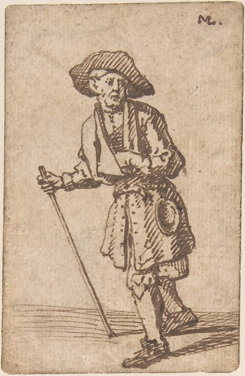 An itinerant, Marcellus Laroon the Elder (French, The Hague 1653–1702 Surrey), Pen and brown ink 
