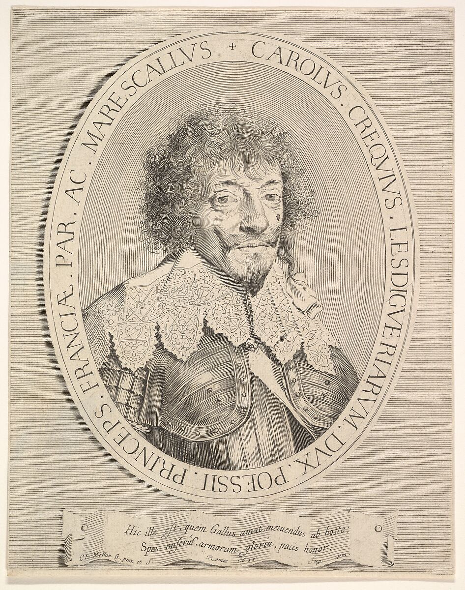 Charles I de Créquy, duc de Lesdiguières, Claude Mellan (French, Abbeville 1598–1688 Paris), Engraving 