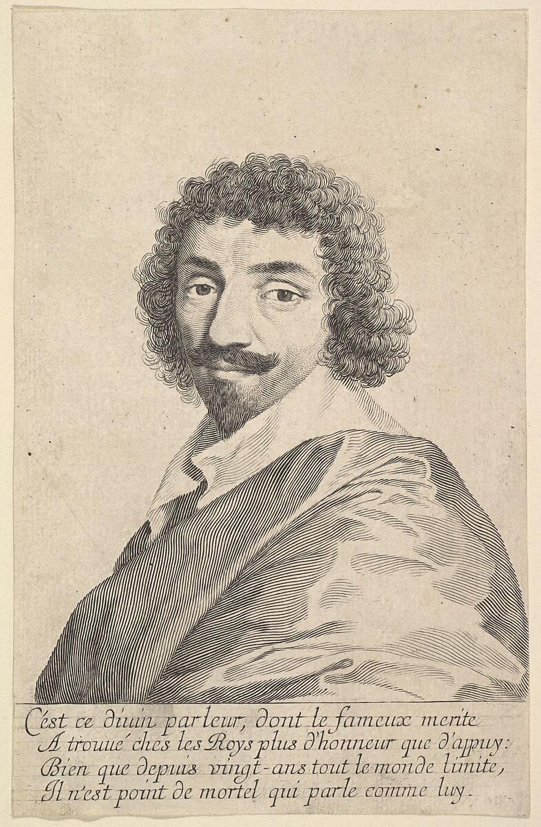 Jean-Louis Guez de Balzac, Claude Mellan (French, Abbeville 1598–1688 Paris), Engraving; third state of three 