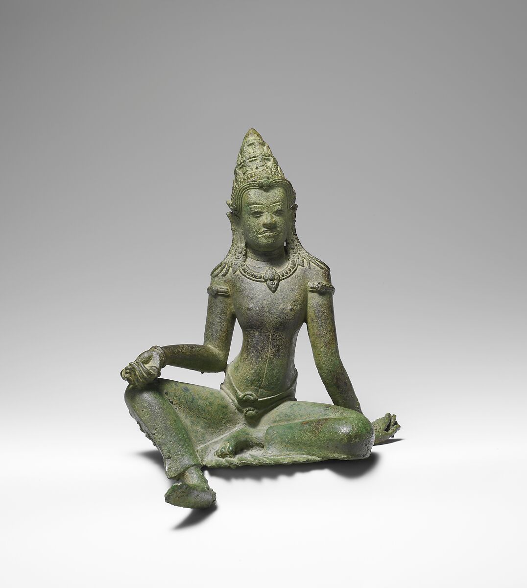 Bodhisattva Padmapani Seated in Royal Ease, Bronze, Thailand (Khorat Plateau) 