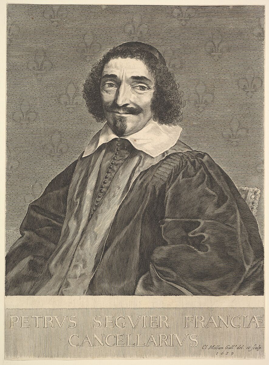 Le Chancelier Pierre Séguier, Claude Mellan (French, Abbeville 1598–1688 Paris), Engraving; second state of six (BN) 