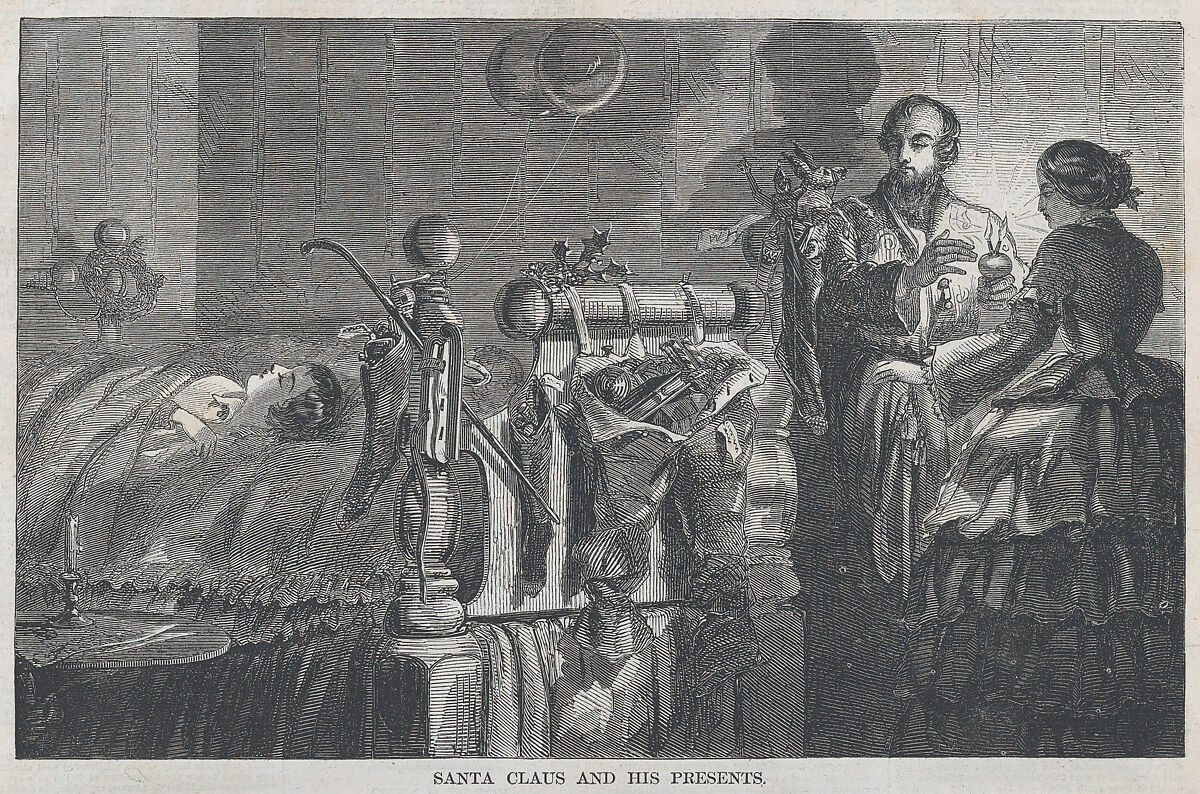 Santa Claus and His Presents (from "Harper's Weekly," Vol. II), After Winslow Homer (American, Boston, Massachusetts 1836–1910 Prouts Neck, Maine), Wood engraving