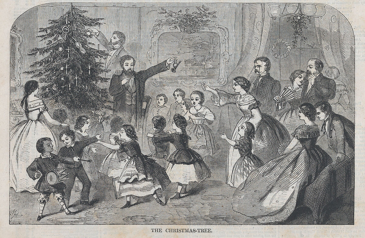 The Christmas Tree (from "Harper's Weekly," Vol. II), After Winslow Homer (American, Boston, Massachusetts 1836–1910 Prouts Neck, Maine), Wood engraving