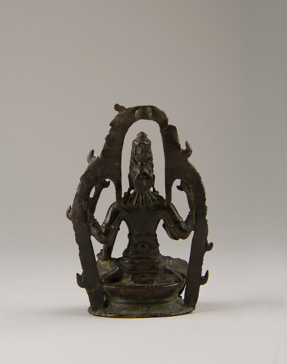 Seated Vishnu, Copper alloy, India (Tamil Nadu)