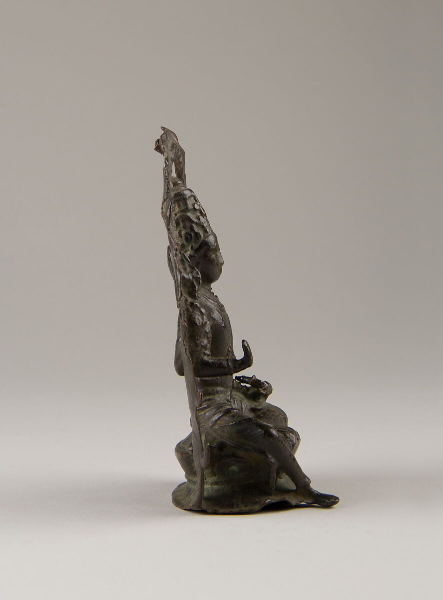 Seated Vishnu, Copper alloy, India (Tamil Nadu)