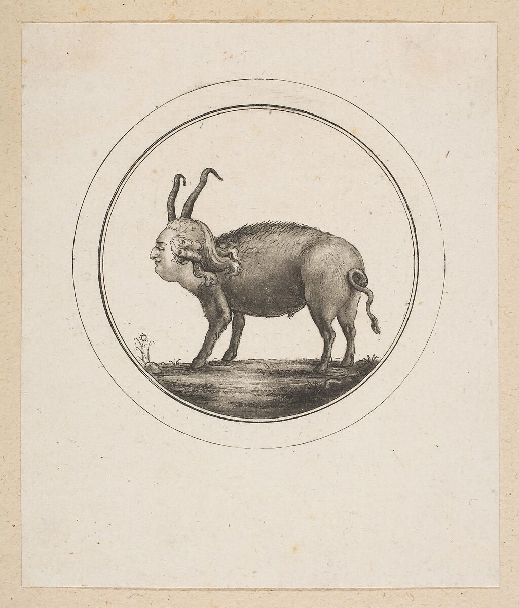 Caricature Showing Louis XVI as a Ram, Anonymous, French, 18th century, Etching 