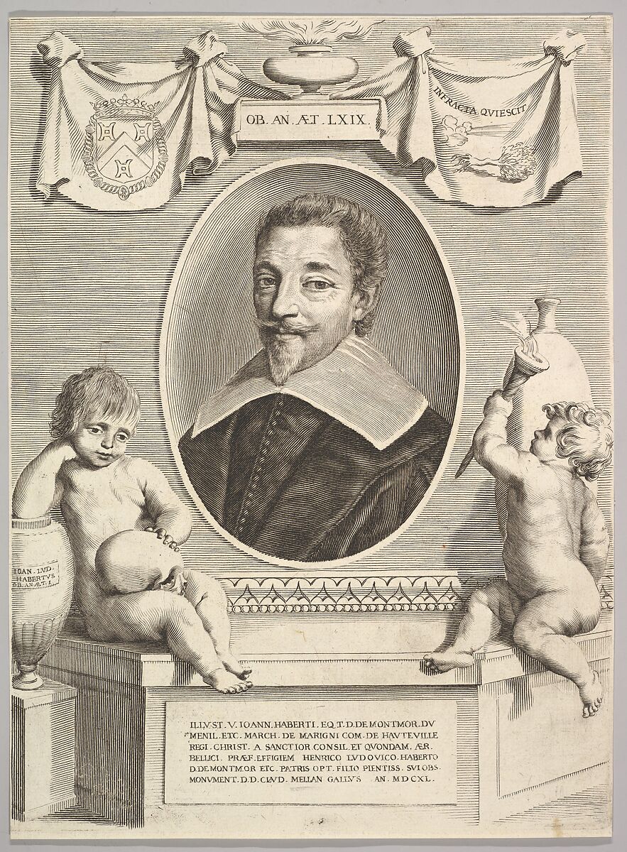 Jean Habert de Montmor, Claude Mellan (French, Abbeville 1598–1688 Paris), Engraving 