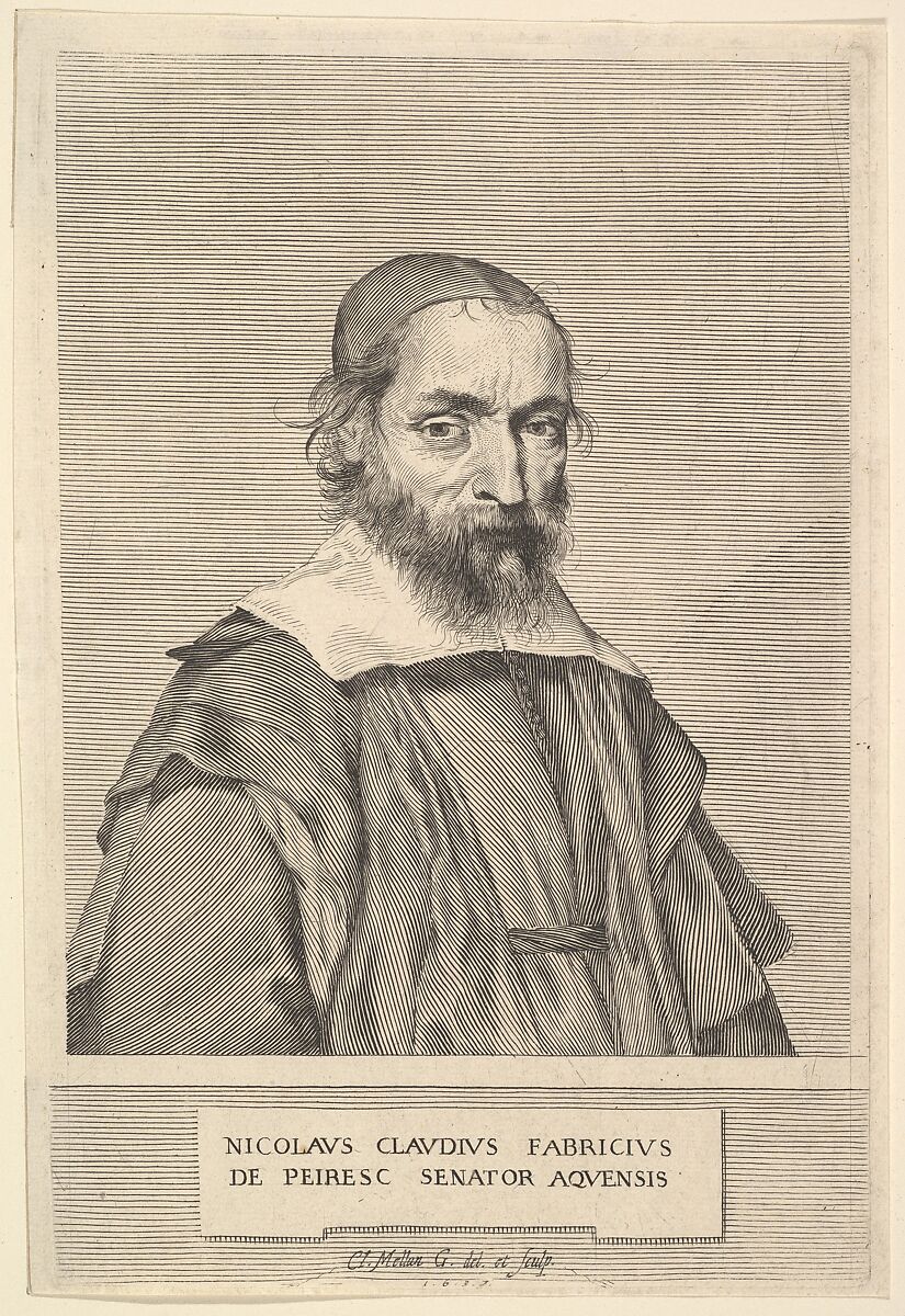 Nicolas-Claude Fabri de Peiresc, Claude Mellan (French, Abbeville 1598–1688 Paris), Engraving; second state of four (BN) 