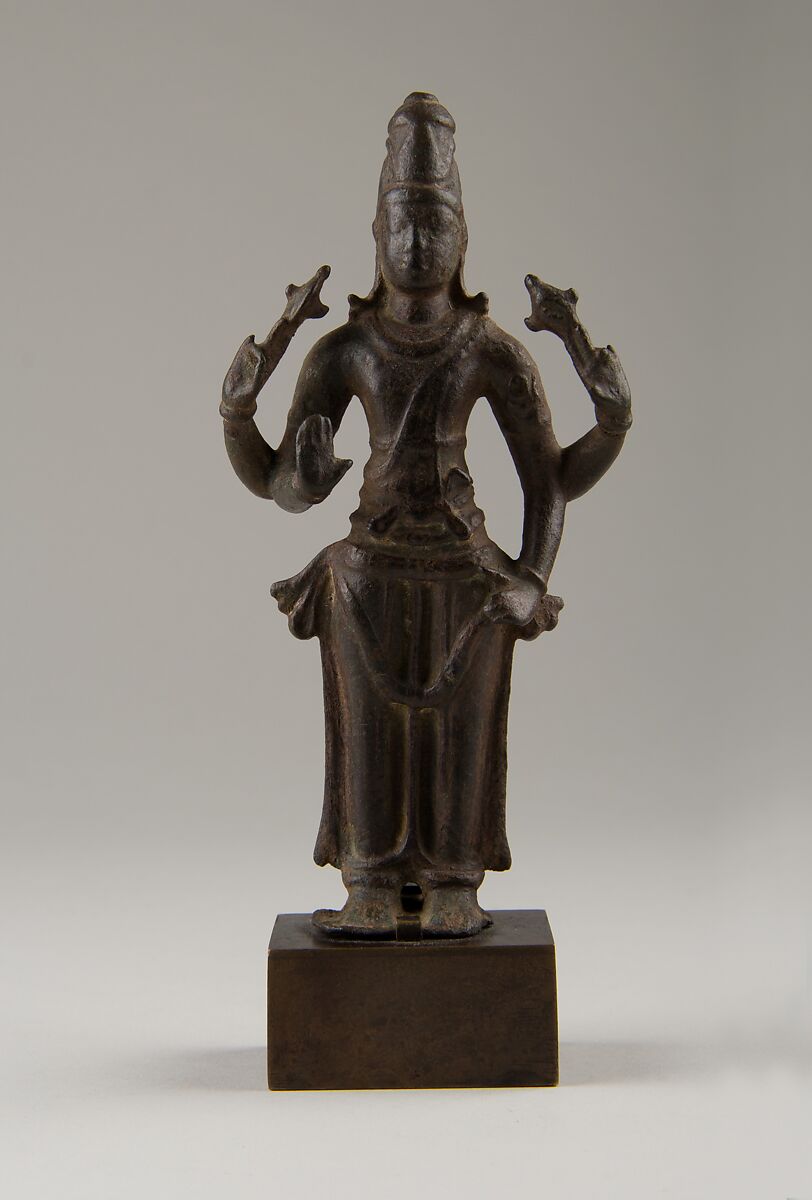 Standing Vishnu, Copper alloy, India (Tamil Nadu) 