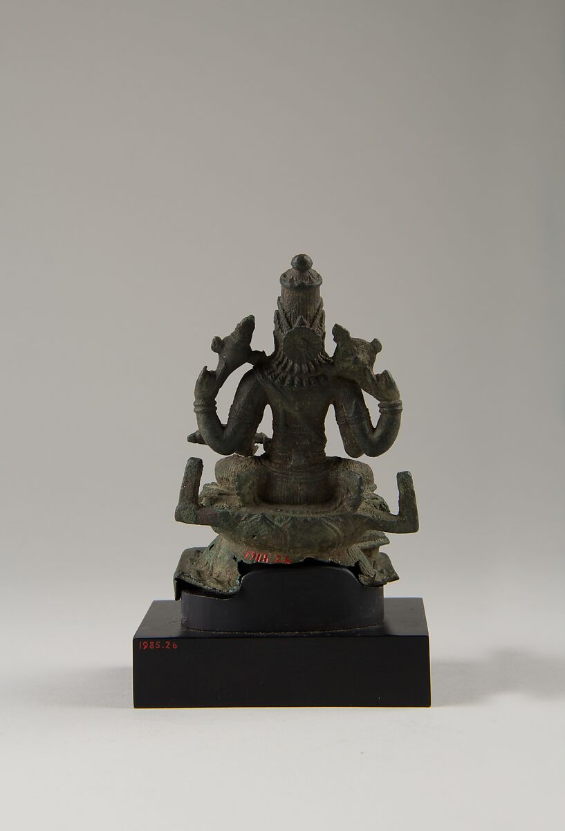 Seated Vishnu, Copper, India