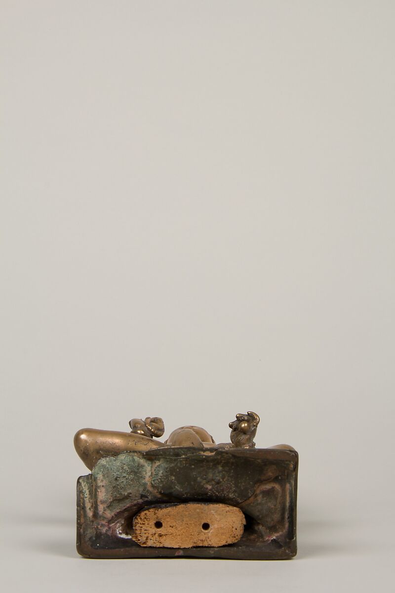 Karttikeya, the God of War, Brass with silver inlay, India (Jammu and Kashmir, ancient kingdom of Kashmir)