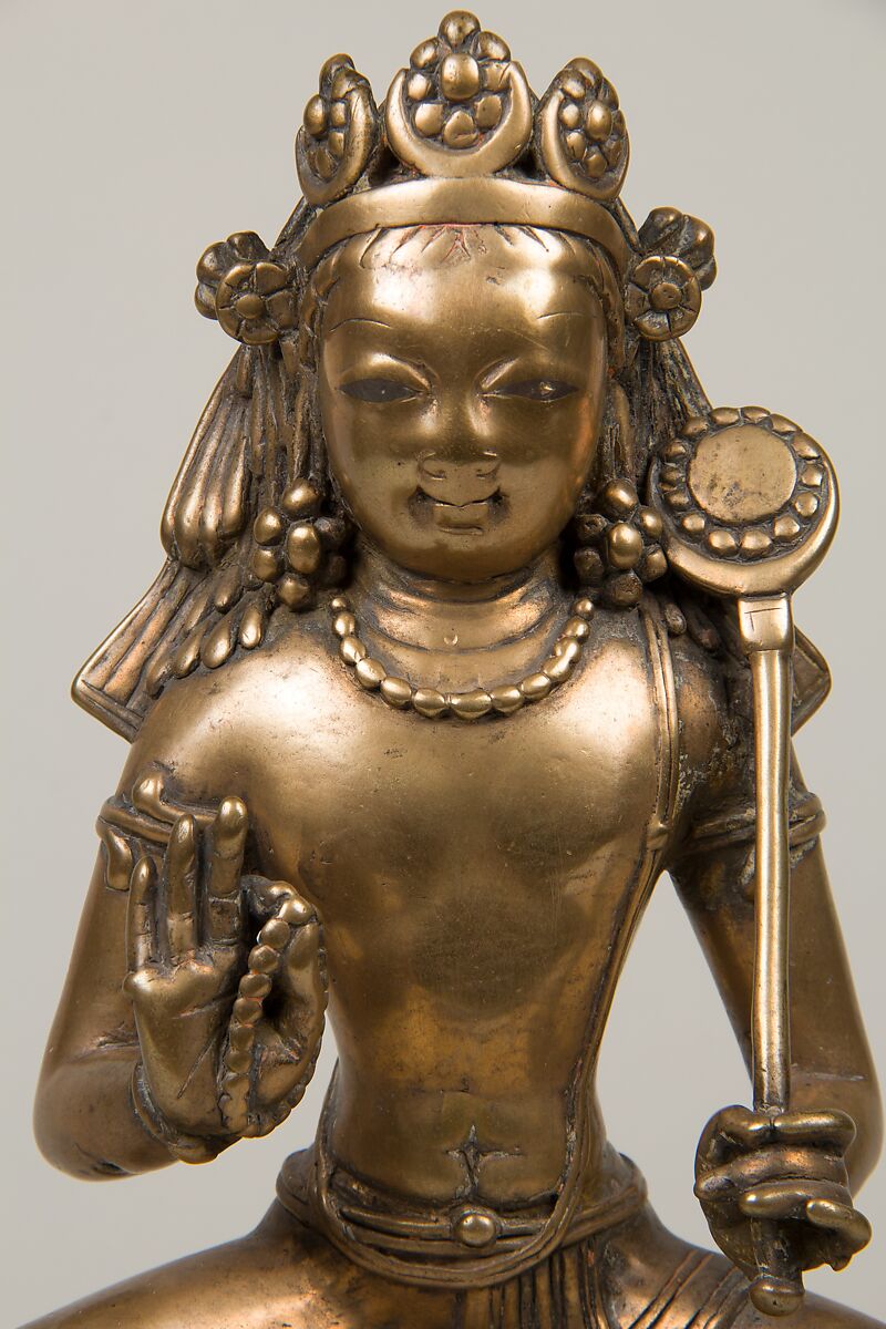 Karttikeya, the God of War, Brass with silver inlay, India (Jammu and Kashmir, ancient kingdom of Kashmir)