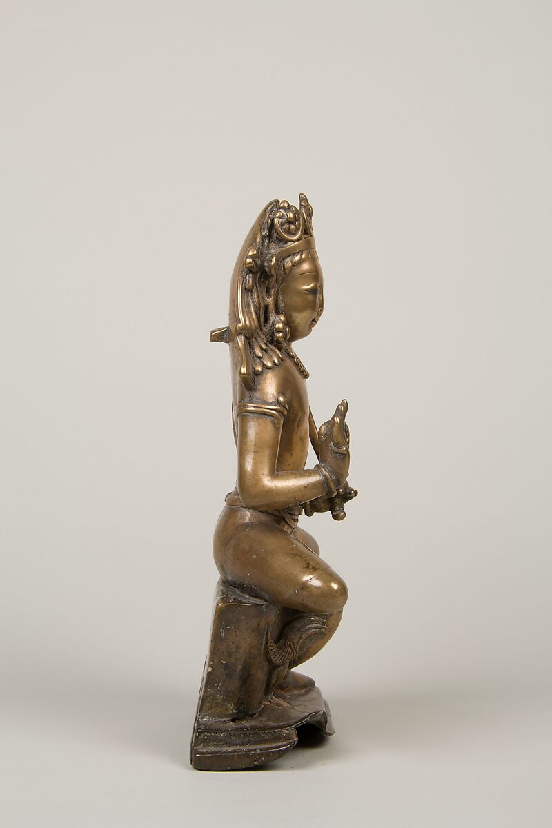 Karttikeya, the God of War, Brass with silver inlay, India (Jammu and Kashmir, ancient kingdom of Kashmir)