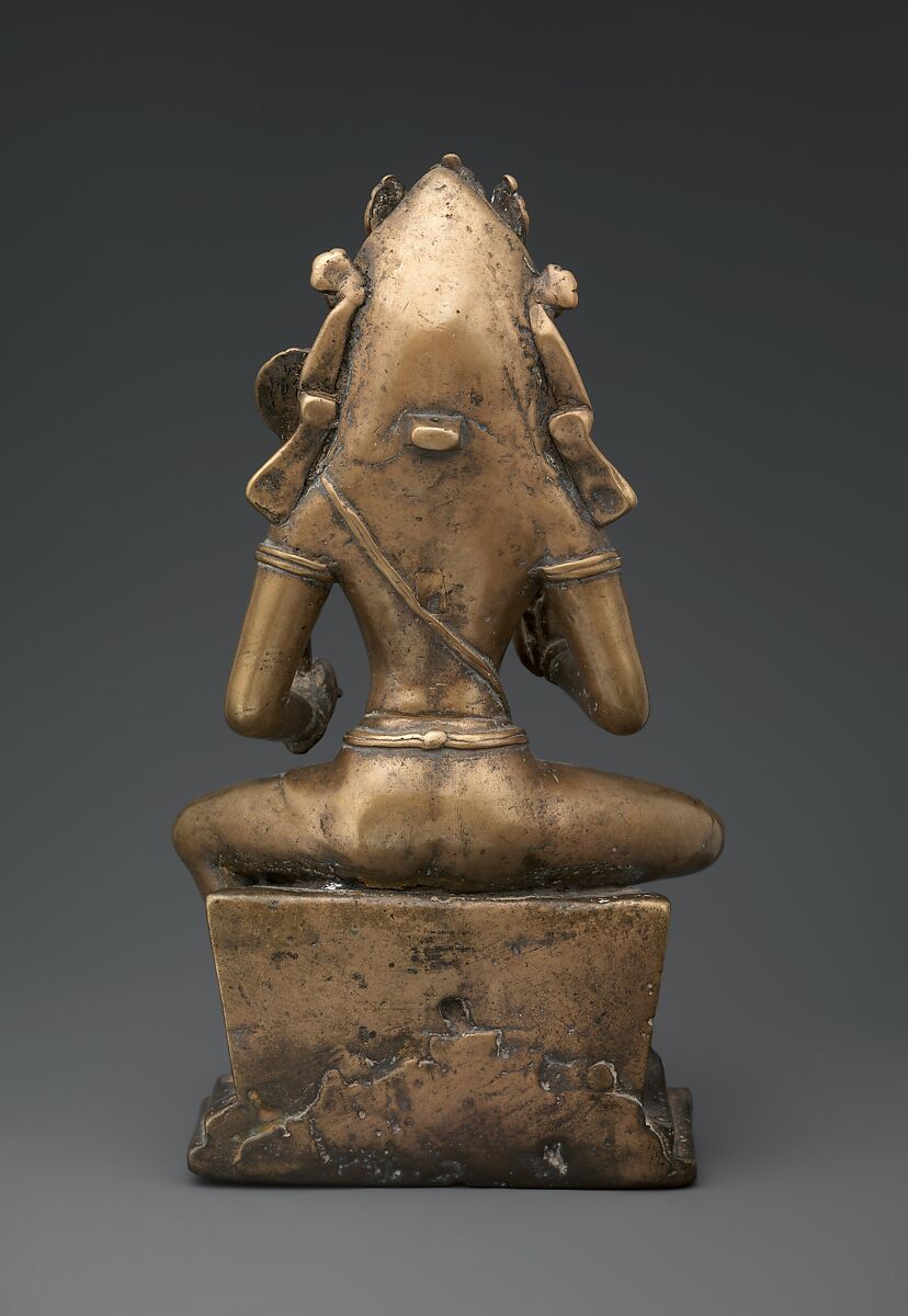 Karttikeya, the God of War, Brass with silver inlay, India (Jammu and Kashmir, ancient kingdom of Kashmir)