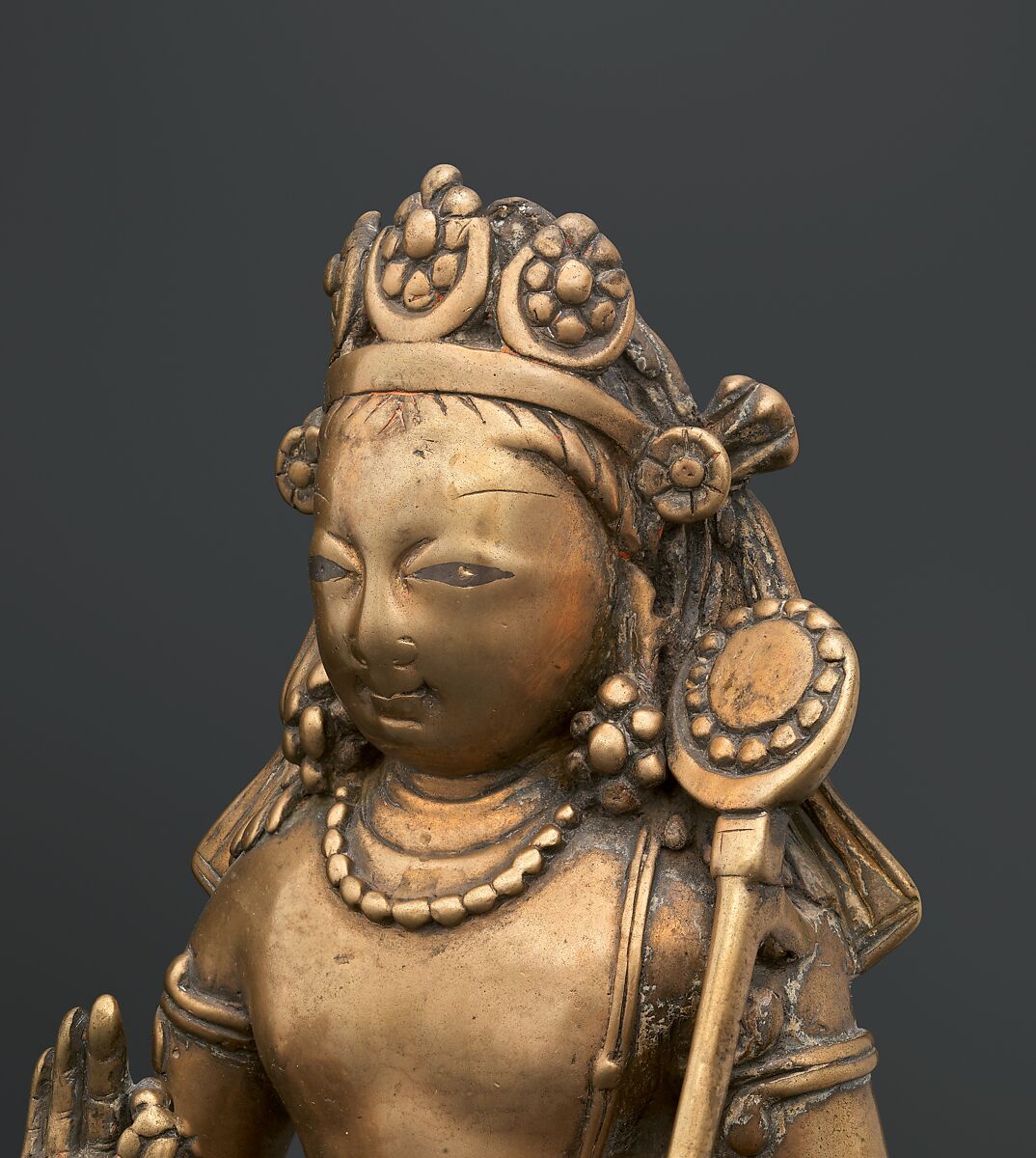 Karttikeya, the God of War, Brass with silver inlay, India (Jammu and Kashmir, ancient kingdom of Kashmir)