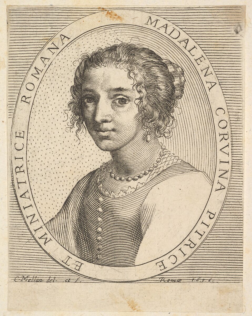 Maddalena Corvina, Claude Mellan (French, Abbeville 1598–1688 Paris), Engraving 