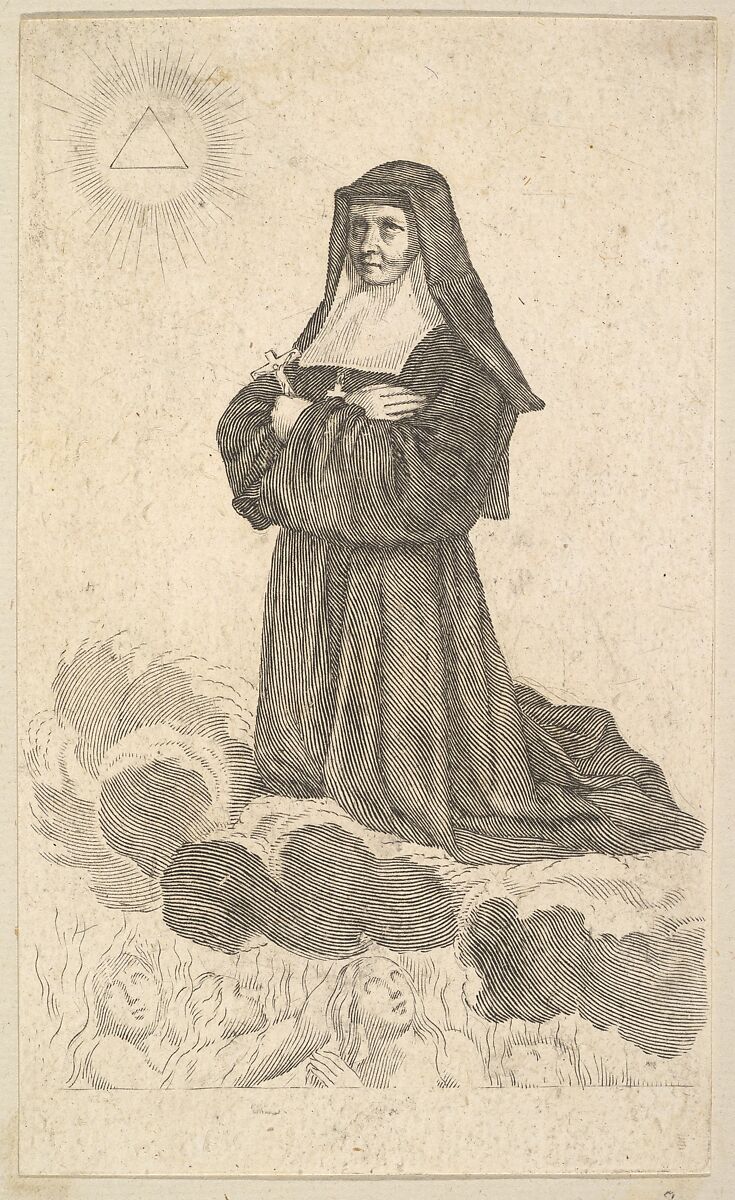 Sainte Jeanne Frémiot de Chantal, Claude Mellan (French, Abbeville 1598–1688 Paris), Engraving 