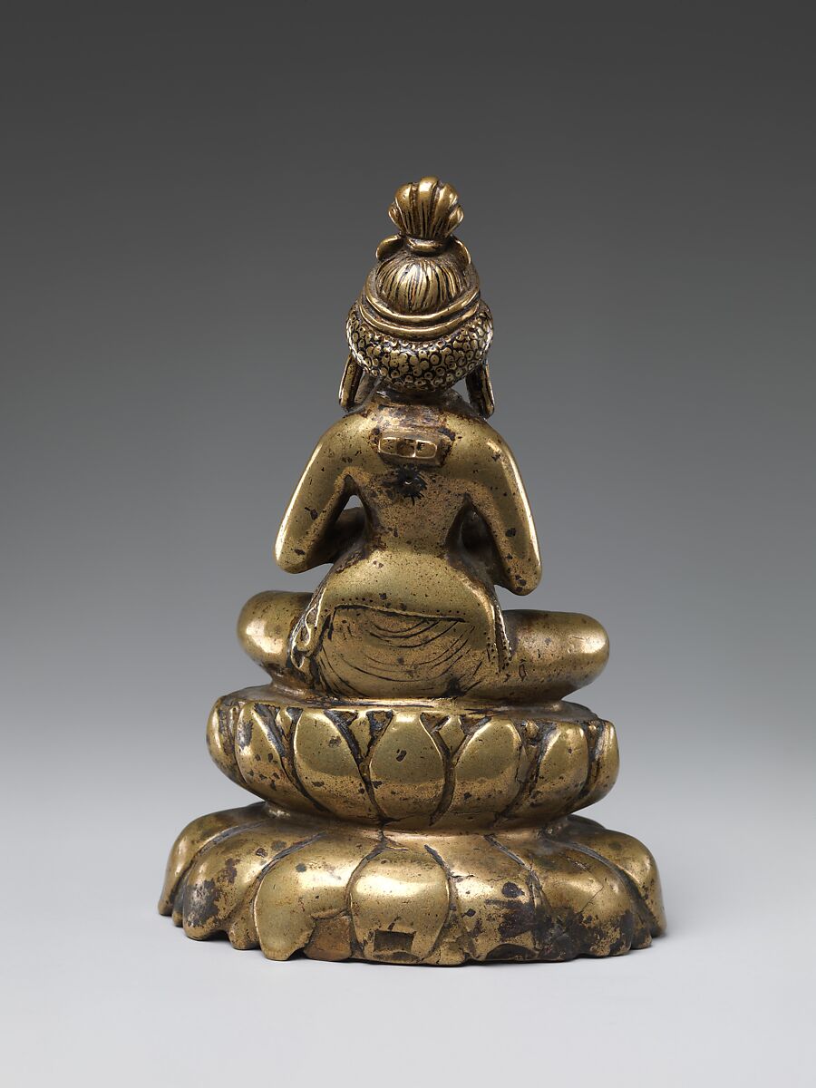 Tara, Brass inlaid with silver and copper, Pakistan (Swat Valley region)