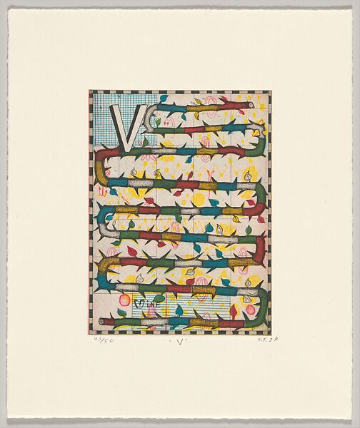 Max and Gaby's Alphabet, Tony Fitzpatrick (American, 1958–2025), Suite of 26 color etchings