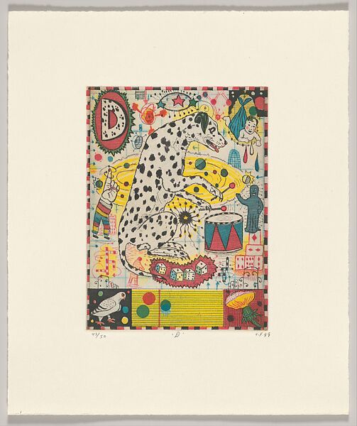 Max and Gaby's Alphabet, Tony Fitzpatrick (American, 1958–2025), Suite of 26 color etchings
