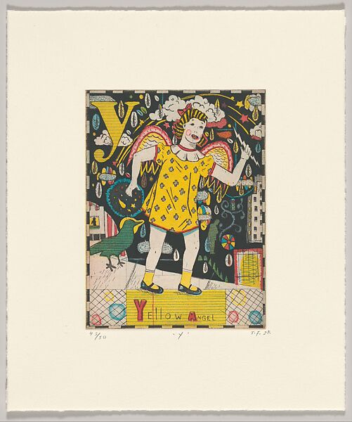 Max and Gaby's Alphabet, Tony Fitzpatrick (American, 1958–2025), Suite of 26 color etchings