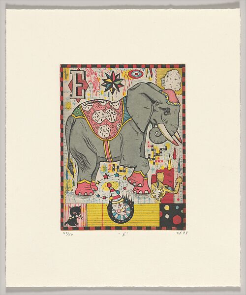 Max and Gaby's Alphabet, Tony Fitzpatrick (American, 1958–2025), Suite of 26 color etchings