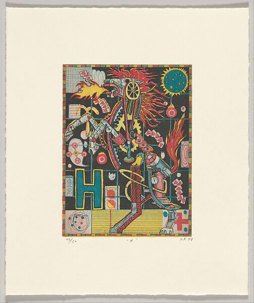 Max and Gaby's Alphabet, Tony Fitzpatrick (American, 1958–2025), Suite of 26 color etchings