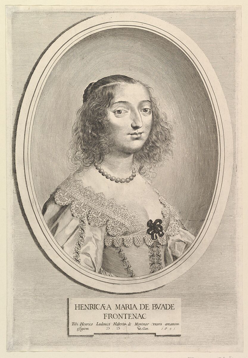 Henriette-Marie de Buade-Frontenac, Claude Mellan (French, Abbeville 1598–1688 Paris), Engraving; second state of four 