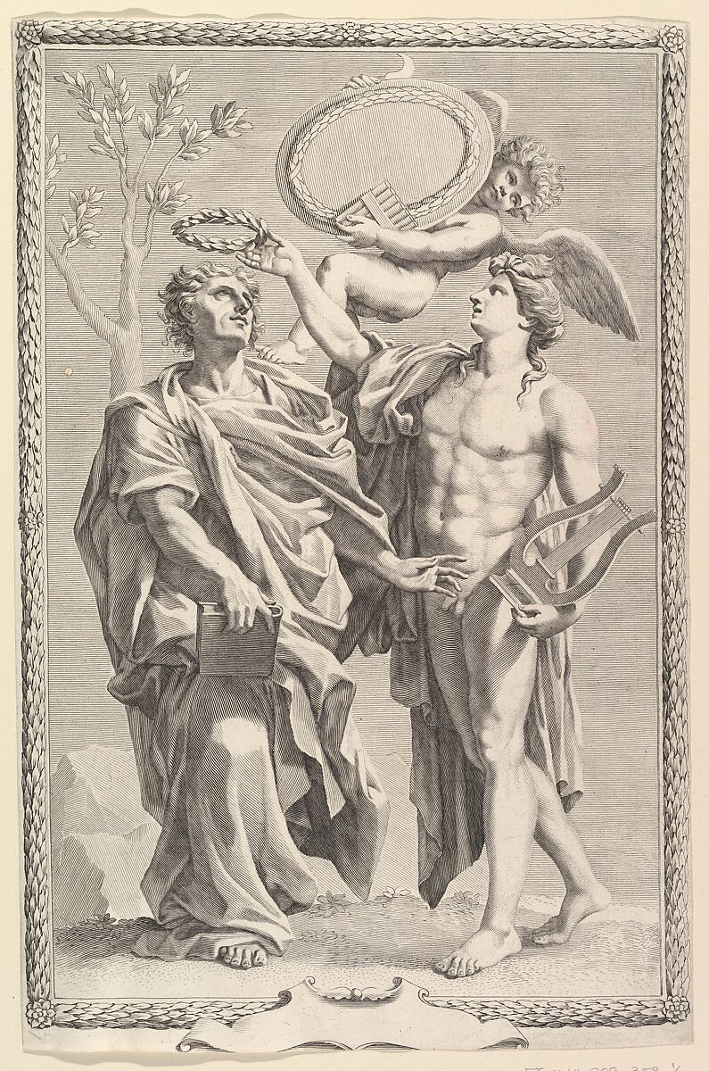 Frontispiece: Virgil, Publii Virgilii Maronis Opera, Claude Mellan (French, Abbeville 1598–1688 Paris), Engraving; first state of two 