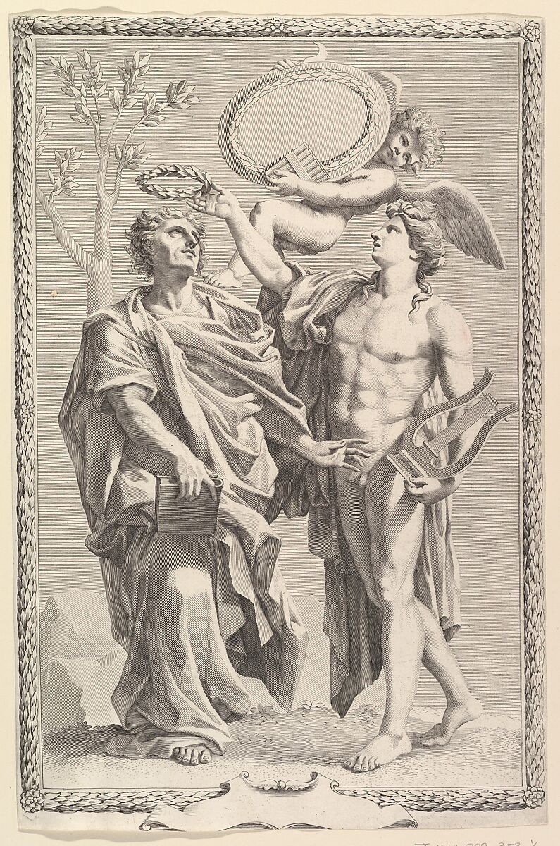 Frontispiece: Virgil, Publii Virgilii Maronis Opera, Claude Mellan  French, Engraving; first state of two