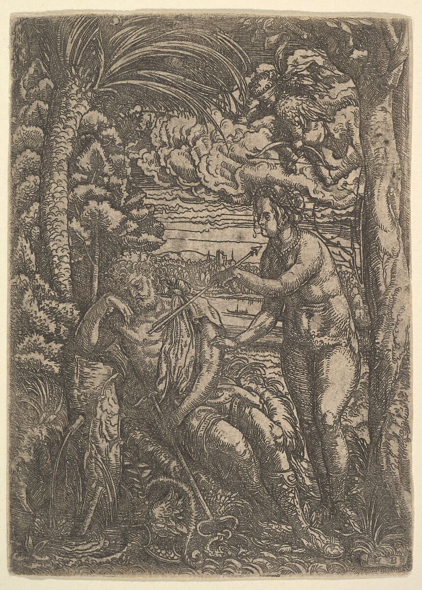 Venus and Mercury, Hans Burgkmair (German, Augsburg 1473–1531 Augsburg), Etching 
