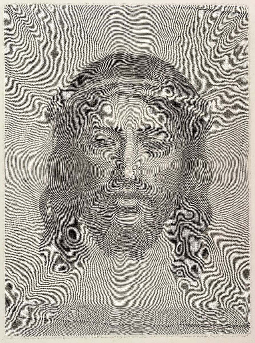 Claude Mellan | Face of Christ on St. Veronica's Cloth | The ...