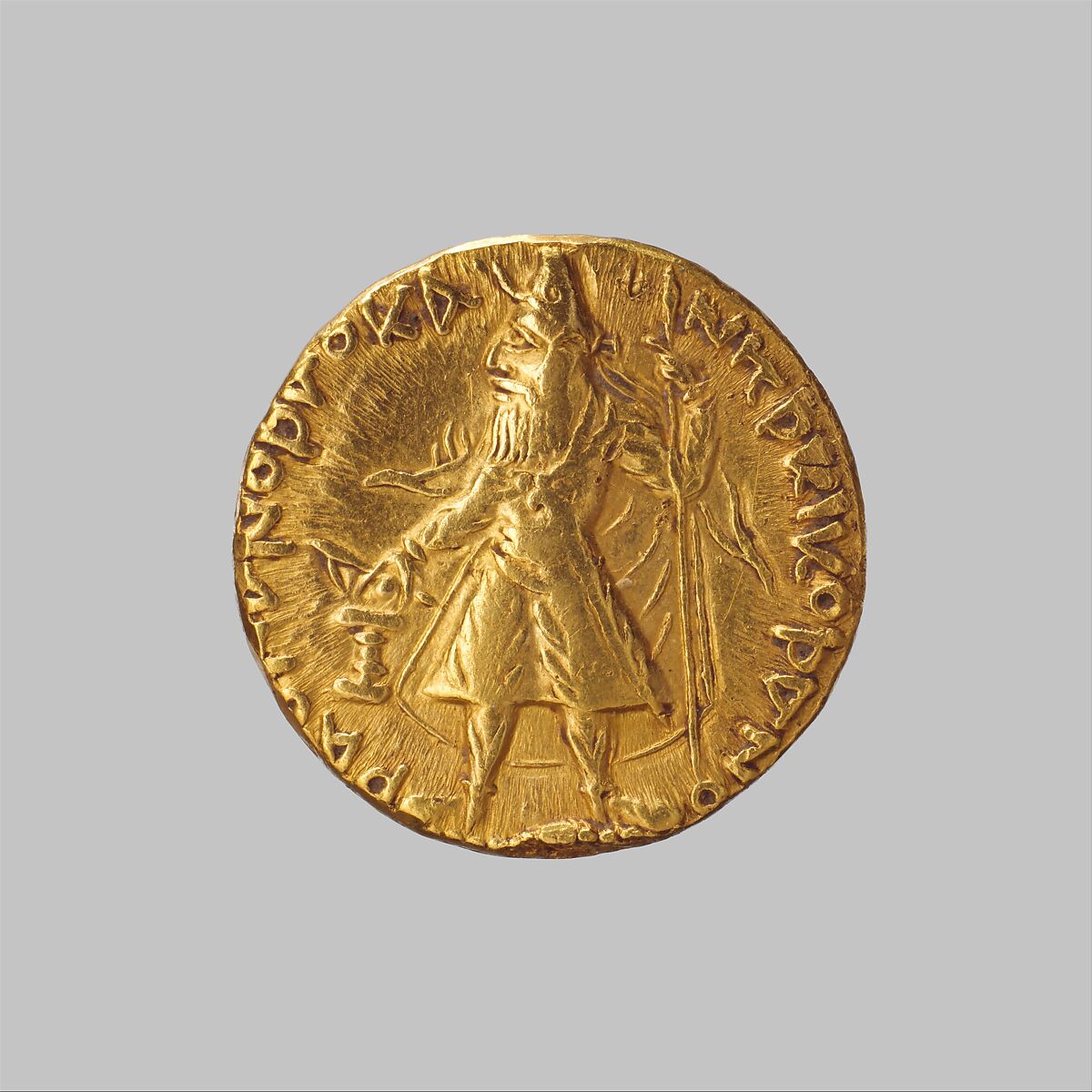 Coin of Kanishka, Gold, Pakistan (ancient region of Gandhara) 