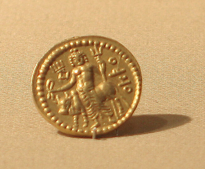 Coin of  Vasudeva, Gold, Pakistan (ancient region of Gandhara) 