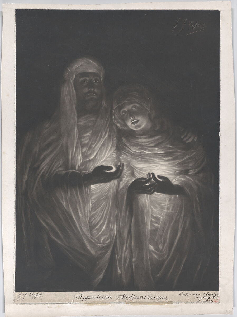 The Apparition, James Tissot (French, Nantes 1836–1902 Chenecey-Buillon), Mezzotint on wove paper; second state of two 